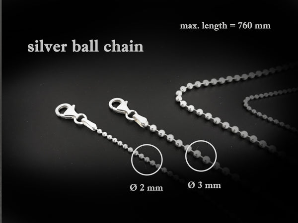 Silver ball chain